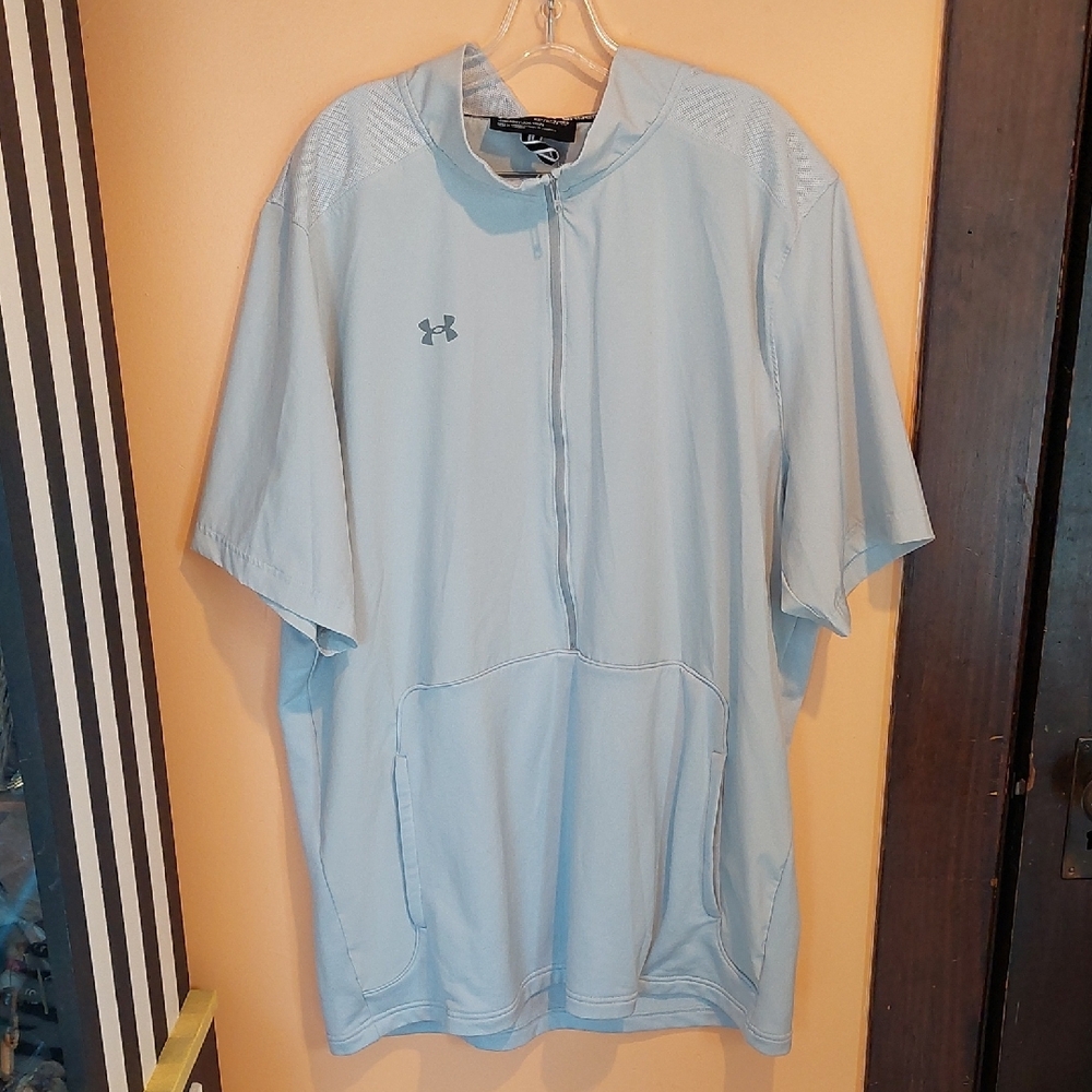 Under Armour Light Blue Half-Zip Pullover